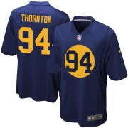 Nike Green Bay Packers 94 Men's Khyri Thornton Game Navy Blue Alternate Jersey