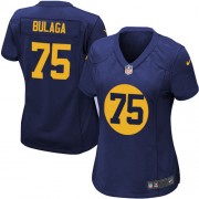 Nike Green Bay Packers 75 Women's Bryan Bulaga Game Navy Blue Alternate Jersey