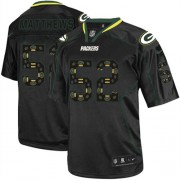 Nike Green Bay Packers 52 Men's Clay Matthews Game New Lights Out Black Jersey