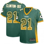 Nike Green Bay Packers 21 Women's Ha Ha Clinton-Dix Limited Green Drift Fashion Jersey